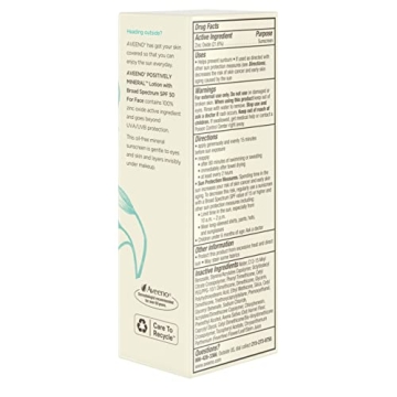 Aveeno Positively Mineral Sensitive Skin Face Sunscreen SPF 50