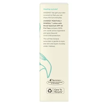 Aveeno Positively Mineral Sensitive Skin Face Sunscreen SPF 50