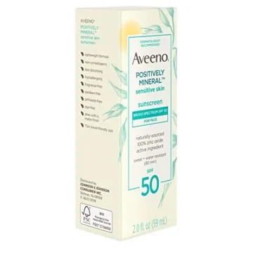 Aveeno Positively Mineral Sensitive Skin Face Sunscreen SPF 50
