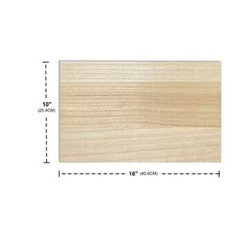 4 Pack Veneered MDF Double Sided Paulownia Wood,MDF Core,6.4mm 1/4th Inch, 10"x16" Unfinished Wooden...