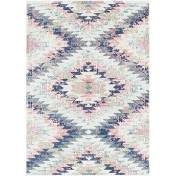 Livabliss Tara Bohemian Southwestern Rug in Teal