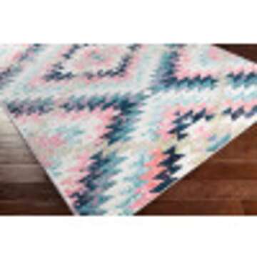 Livabliss Tara Bohemian Southwestern Area Rug,5'3" x 7'3",Teal