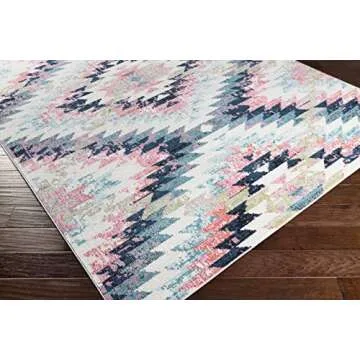 Livabliss Tara Bohemian Southwestern Rug in Teal