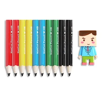 NatCot Triangular Fat Pencils for Kids 2-8 Years
