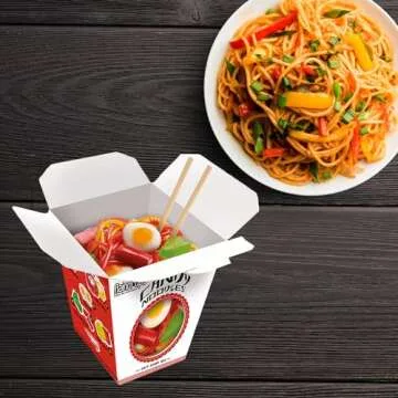 Raindrops Gummy Candy Noodles Fun Takeout Box Treats