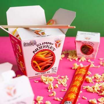 Raindrops Gummy Candy Noodles Fun Takeout Box Treats