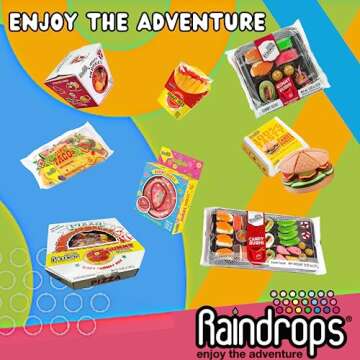 Raindrops Gummy Candy Noodles Fun Takeout Box Treats