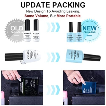 No Wipe Top Coat Base Coat Set for Home & Salon Use