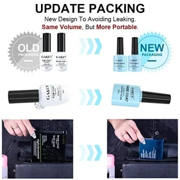 No Wipe Top Coat Base Coat Set for Home & Salon Use