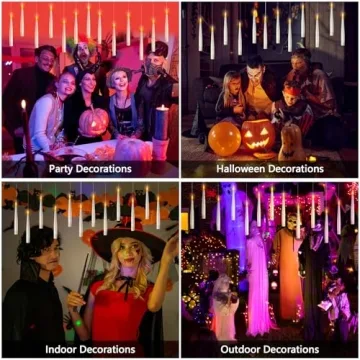 Magical LED Candle String Lights – 20pcs with Remote