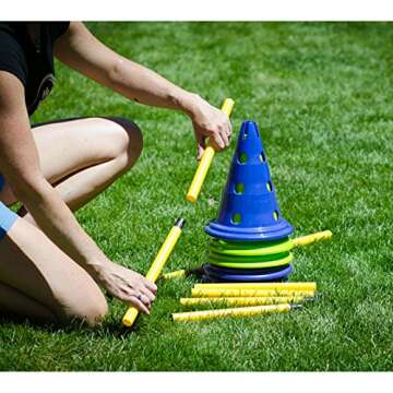 FitPaws® Dog Agility Kit: Portable Canine Cavaletti Set – Carry Bag Included | Adjustable Hurdles...