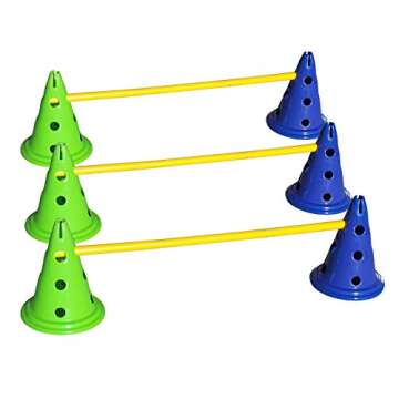 FitPaws® Dog Agility Kit: Portable Canine Cavaletti Set – Carry Bag Included | Adjustable Hurdles, Weave Poles and Training Cones | Indoor & Outdoor Dog Training Equipment