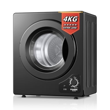 Compact Dryer, 2.9 cu.ft FOHERE Portable Clothes Dryers, 1400W Vented Tumble Dryer with Sensor, 5 Au...