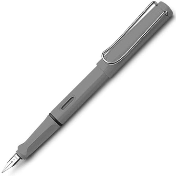 Lamy Safari Charcoal Fountain Pen with Fine Nib