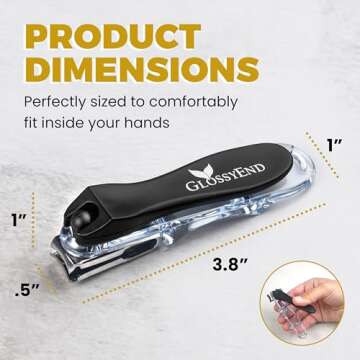EZ Grip 360 Degree Stainless Steel Nail Clipper for All