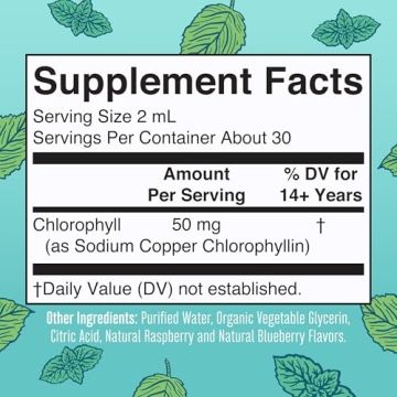MaryRuth Organics Chlorophyll Drops - Vegan Mint Flavor