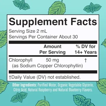 MaryRuth Organics Chlorophyll Drops - Vegan Mint Flavor