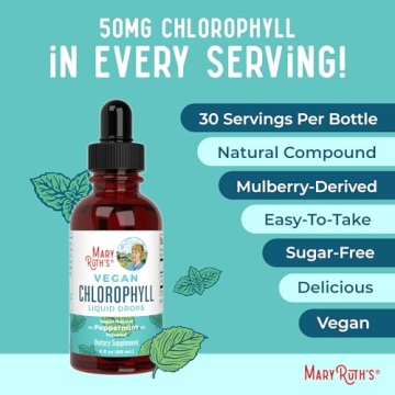 MaryRuth Organics Chlorophyll Drops - Vegan Mint Flavor