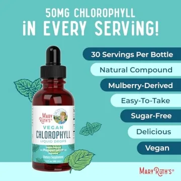 MaryRuth Organics Chlorophyll Drops - Vegan Mint Flavor