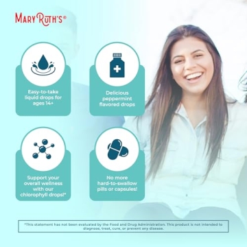 MaryRuth Organics Chlorophyll Drops - Vegan Mint Flavor