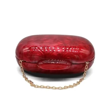 GSYPS Acrylic Shell Evening Clutch Bag for Women