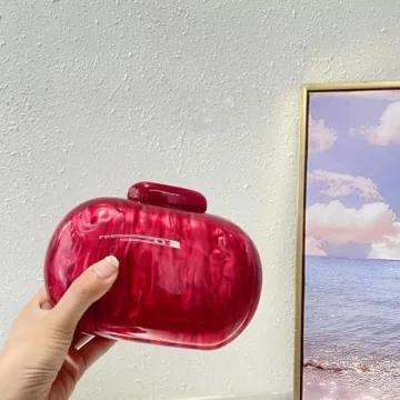 GSYPS Acrylic Shell Evening Clutch Bag for Women