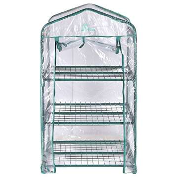 Palm Springs Compact 3-Tier Mini Greenhouse - Easy Assembly
