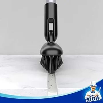 MR.SIGA Heavy Duty Grout Scrub Brush with Long Handle