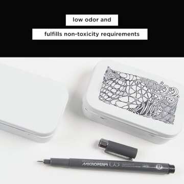 SAKURA Microperm Ultra Fine Point Pens - Permanent Marker Pen - Assorted Point Sizes - Black Ink - 3 Pack