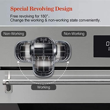 EUDEMON Child Safety Heat-Resistant Oven Lock for Kids