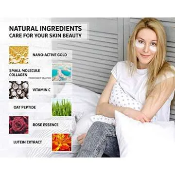 Jakuva Under Eye Patches 30PCS Collagen Eye Masks for Dark Circles and Puffy Eyes, Reduce Wrinkles, ...