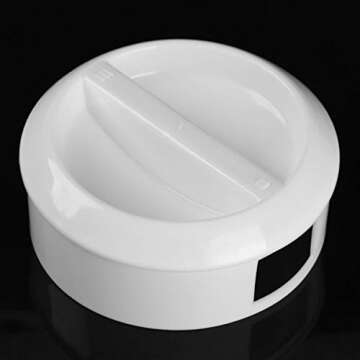 Freebily 2500ML Large Capacity Food Grade Plastic Measuring Water Pitcher Jug with Lid for Cold Water Ice Tea Juice Beer White One Size