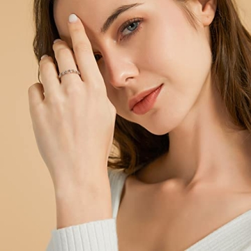 Mameloly 3.8mm 925 Sterling Silver Stackable Wedding Band