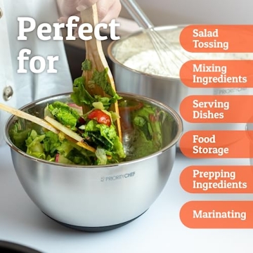 Priority Chef Mixing Bowls With Airtight Lids Set 1.5-5 Quart