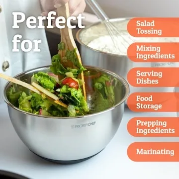 Priority Chef Mixing Bowls With Airtight Lids Set 1.5-5 Quart