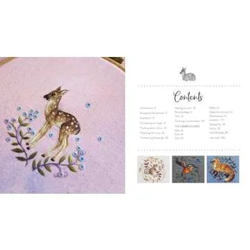 Needlepainted Woodland Animals Embroidery Book for All