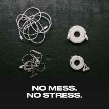 Side Winder Cable Organizer for Earbuds and Chargers