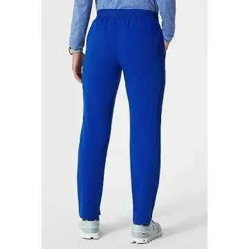 Fabletics Women's Performance Scrub Pant - MotionTech, 4-Way Stretch, Pocket-Packed, Lightweight, Semi-Slim Fit, L/Tall 31 in | 31, Royal Blue