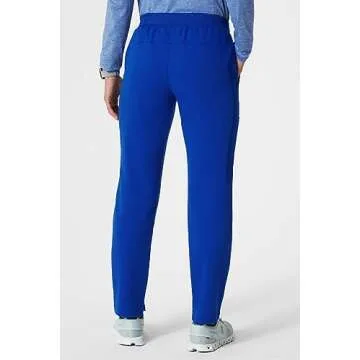 Fabletics Women's Performance Scrub Pant - MotionTech, 4-Way Stretch, Pocket-Packed, Lightweight, Semi-Slim Fit, L/Tall 31 in | 31, Royal Blue