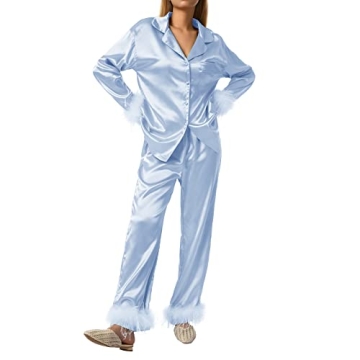 Elegant Silk Pajama Set for Women - Comfortable Loungewear