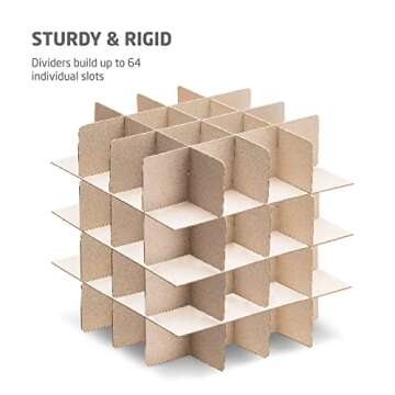 ZOBER Christmas Ornament Storage Box - Stores 64 Ornaments W/Dual Zippers - Non-Woven, Tear- Proof Christmas Ornament Storage Containers - 3 Inch Cube Compartments - Green