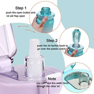 RYI Motivational 64 OZ Water Bottle for Fitness Goals