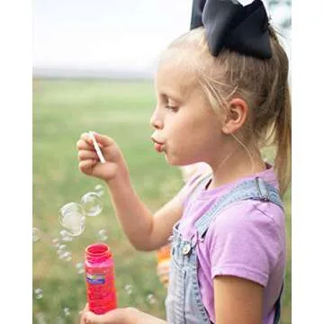 Sunny Days Entertainment 6 Pack Bubble Solution – 4oz Bubble Blower Bottles with 6-Hole Wand | Bottle of Bubble Solution for Kids | Birthday Party Favor Toy - Maxx Bubbles