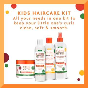 Cantu Care for Kids Haircare Regimen Set - Ultimate Nourishment for Textured Hair