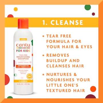 Cantu Care for Kids Haircare Regimen Set - Nourish Textured Hair