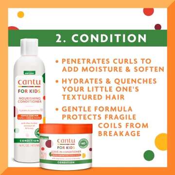 Cantu Care for Kids Haircare Regimen Set - Nourish Textured Hair