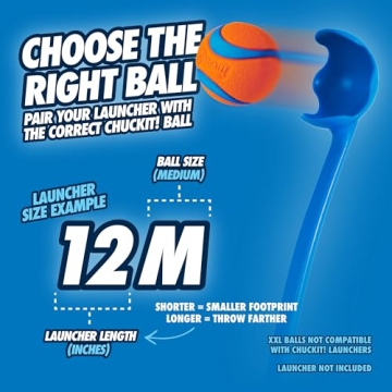 Chuckit! Sport 12M Dog Ball Launcher for Endless Fetch Fun