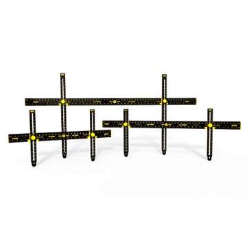 Crescent Creative Products Perfect Pro Picture Frame Wall Hanging Tool with Level, 36 inch, Black