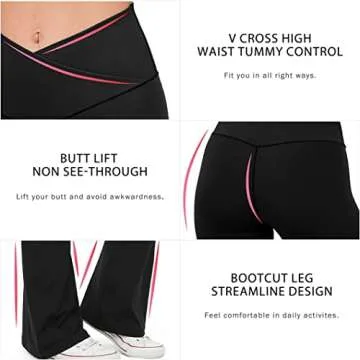 Comfortable HEGALY Women's Flare Yoga Pants - Stylish & Versatile