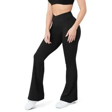 Comfortable HEGALY Women's Flare Yoga Pants - Stylish & Versatile